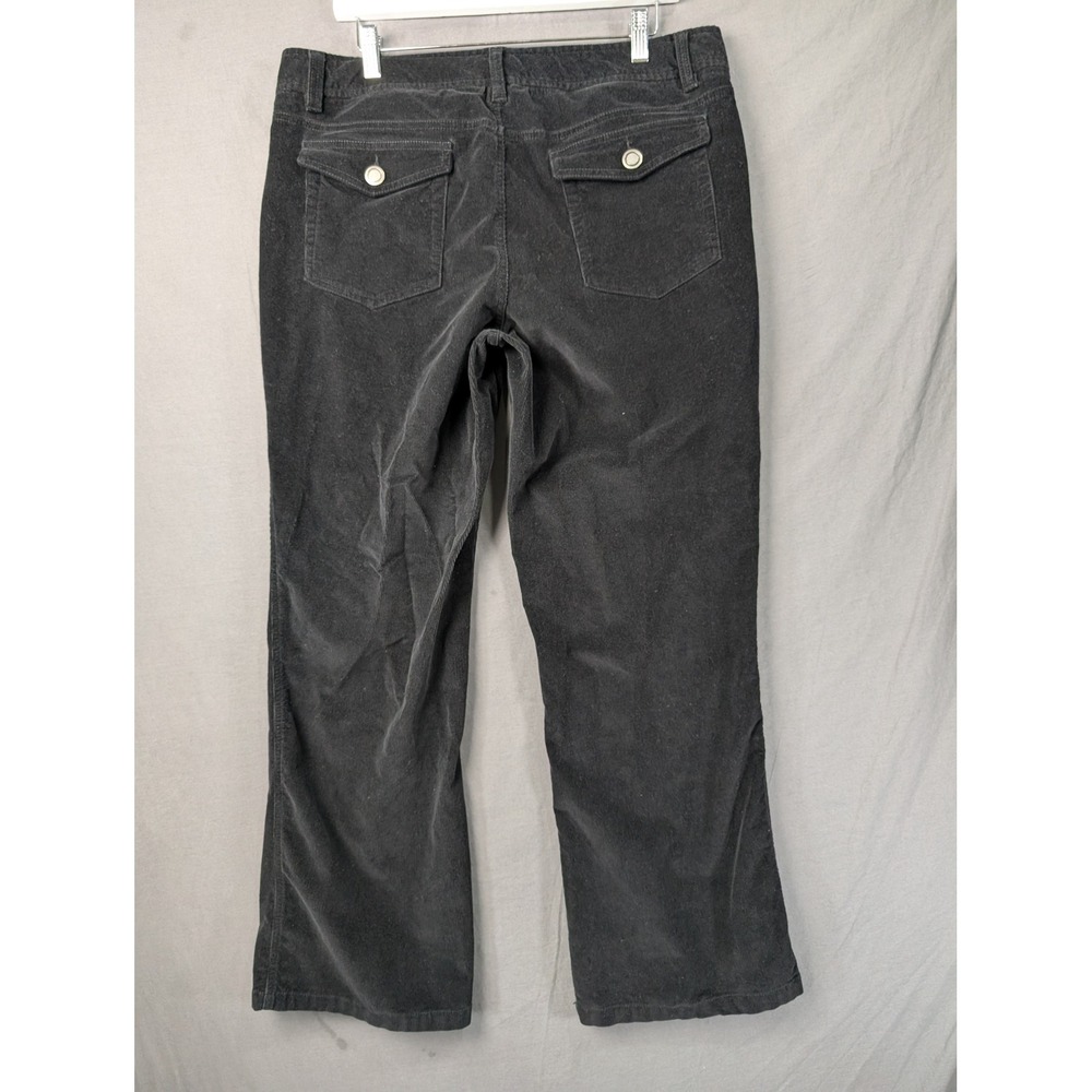 Dockers Ideal Fit Black Corduroy Straight Leg Pants Women's 14